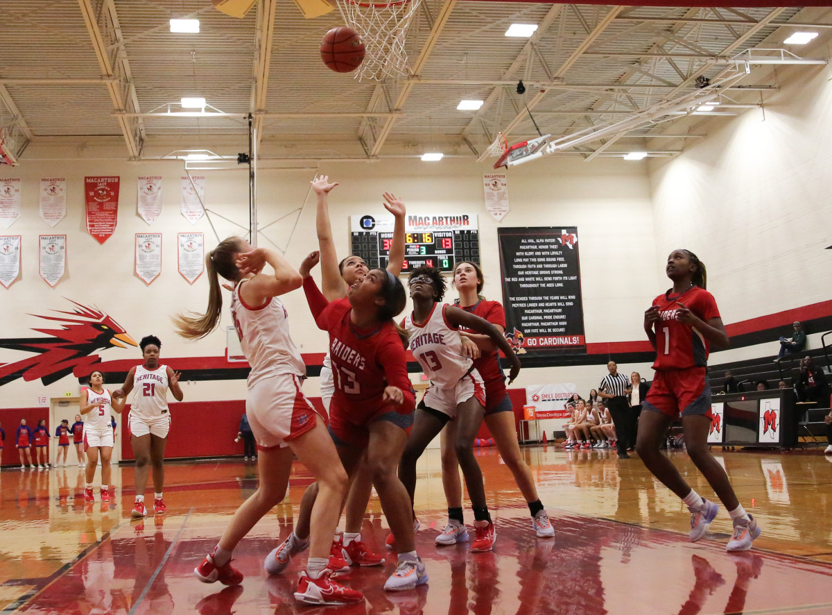 Midlothian Heritage Denton Ryan Texas girls basketball UIL 5A bi-district playoffs 021423 Brian McLean 27